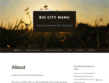 Tablet Screenshot of bigcitymama.com